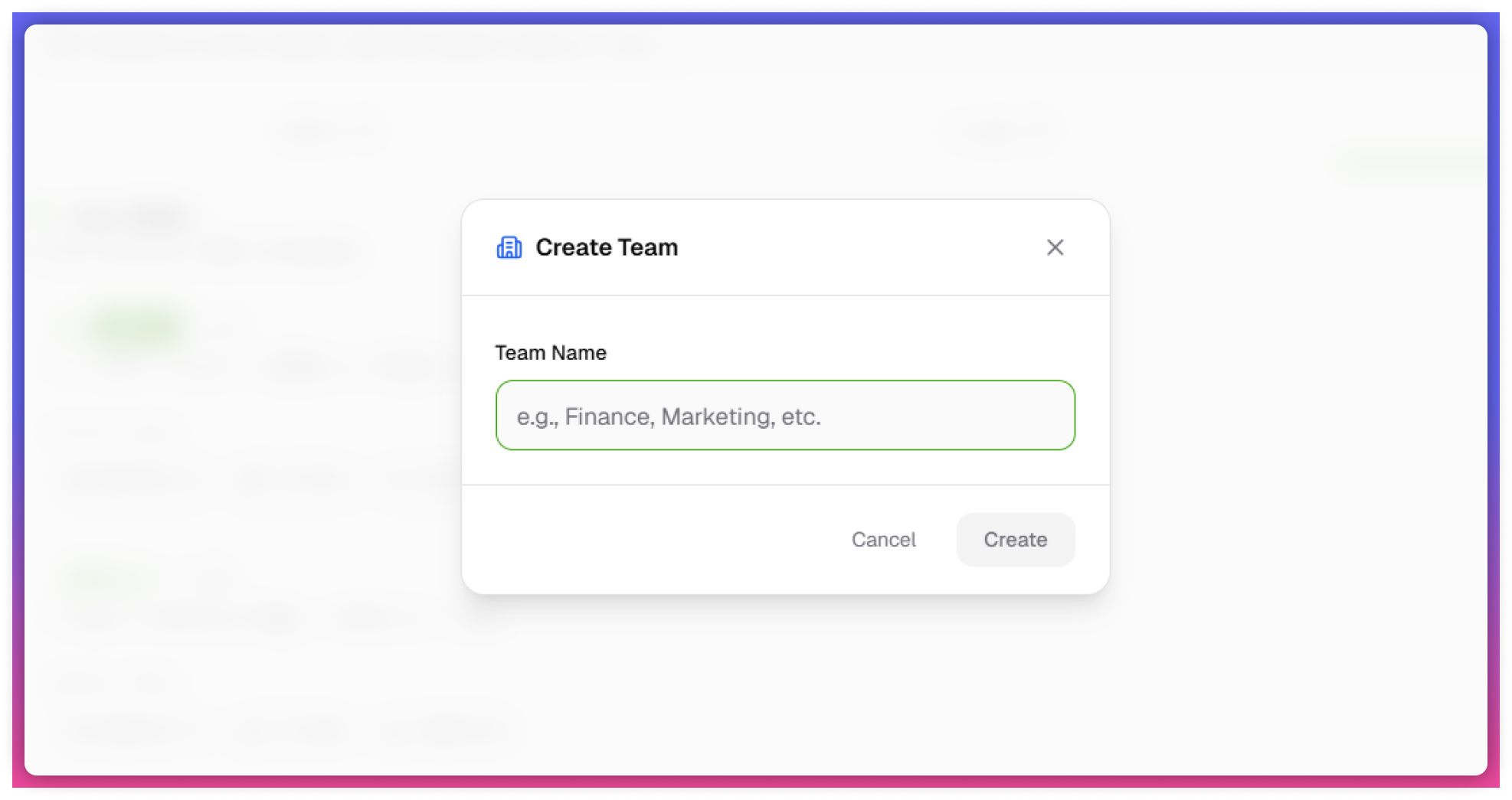 CreateTeam